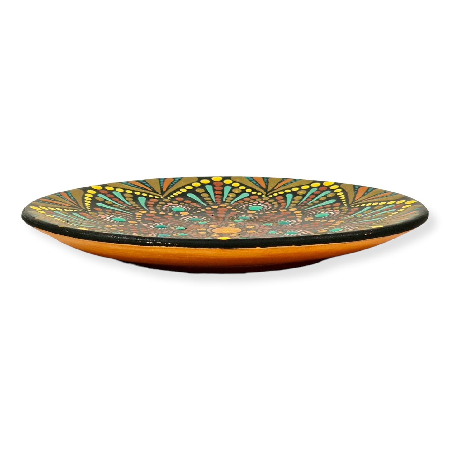 Plato decorativo pintado a mano, moderno y elegante arte persa de pintura acrílica, un regalo distintivo para la Navidad