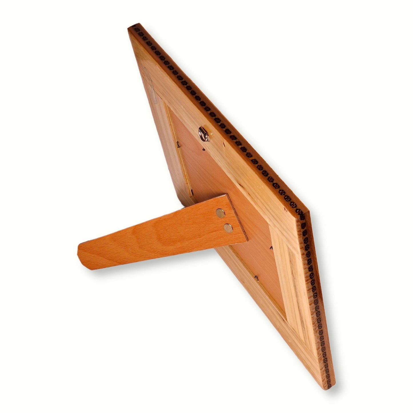 Cuadro que combina un hermoso diseño en miniatura persa de Isfahán con un lujoso marco iluminado con "tazhib" y marquetería o "khatam kari".