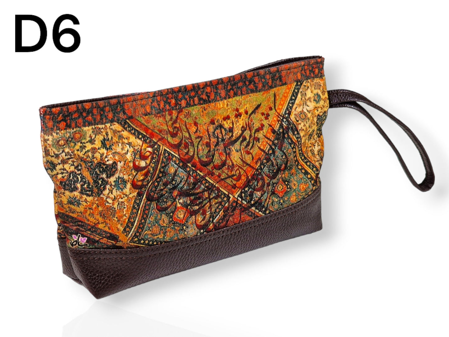 Carteras y neceser de cuero sintético y terciopelo con distintos diseños a elegir inspirados en los hermosos monumentos del arte persa.