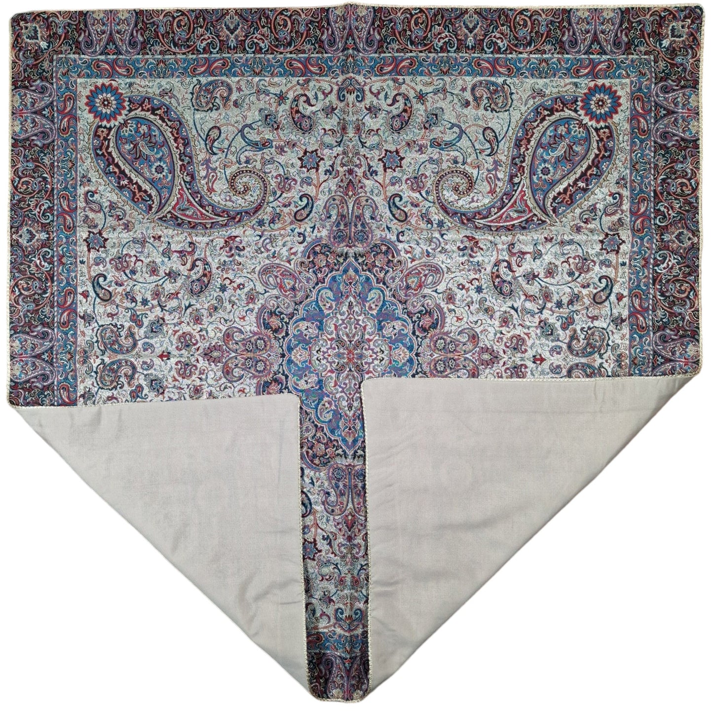 Precioso mantel decorativo de "termeh" con diseño Salar elaborado en seda con 5 colores, un regalo exclusivo del arte persa para el Nowruz.